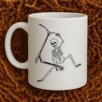 Stunt Scooter Skeleton Scooter Coffee Mug thumb 2