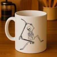 Stunt Scooter Skeleton Scooter Coffee Mug thumb 4