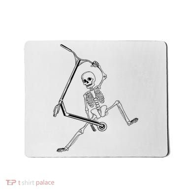 Stunt Scooter Skeleton Scooter Mousepad