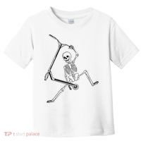 Stunt Scooter Skeleton Scooter Toddler T-Shirt thumb 0