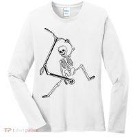 Stunt Scooter Skeleton Scooter Women's Long Sleeve Shirt thumb 0