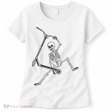 Stunt Scooter Skeleton Scooter Women's T-Shirt