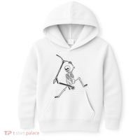 Stunt Scooter Skeleton Scooter Kids Hoodie thumb 0