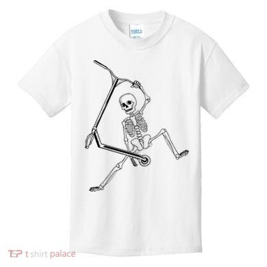 Stunt Scooter Skeleton Scooter Kids T-Shirt