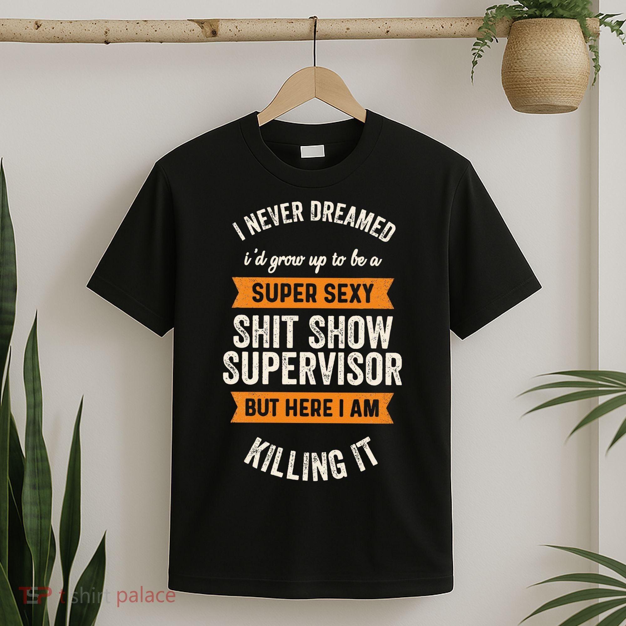 Shit Show Supervisor Funny Men Women Sarcastic Retro Novelty T-Shirt