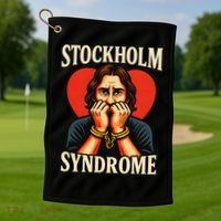 Stockholm Syndrome Golf Towel thumb 1