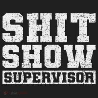 Shit Show Supervisor Funny Parent Boss Manager Teacher Gifts Golf Towel thumb 3