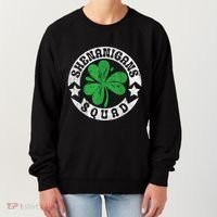 Shenanigans Squad St. PatrickS Day Irish Shamrock Matching Women's Sweatshirt thumb 0