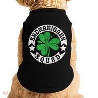 Shenanigans Squad St. PatrickS Day Irish Shamrock Matching Doggie Tank thumb 0