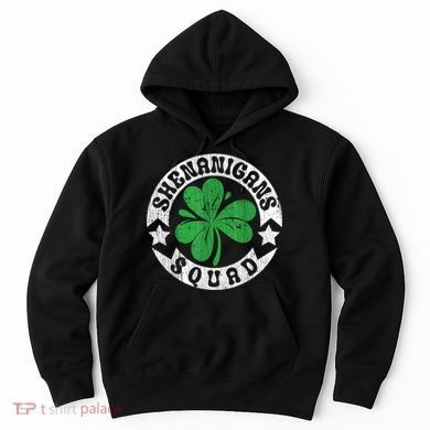 Shenanigans Squad St. PatrickS Day Irish Shamrock Matching Hoodie
