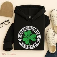 Shenanigans Squad St. PatrickS Day Irish Shamrock Matching Hoodie thumb 4