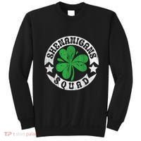 Shenanigans Squad St. PatrickS Day Irish Shamrock Matching Sweatshirt thumb 0