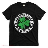 Shenanigans Squad St. PatrickS Day Irish Shamrock Matching T-Shirt thumb 0