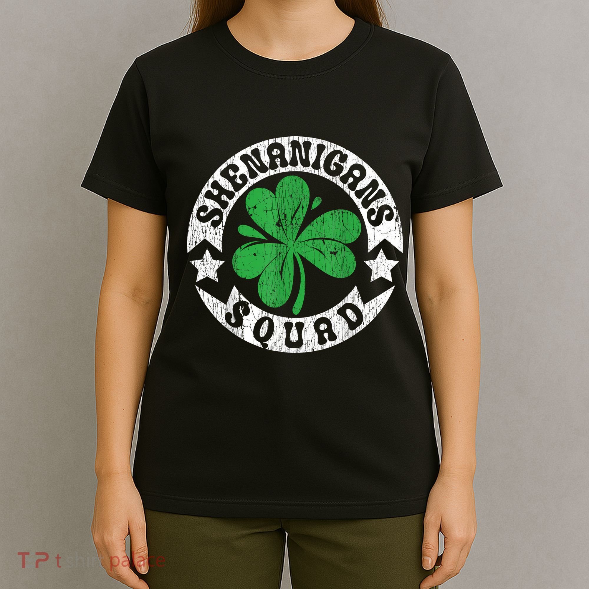 Shenanigans Squad St. PatrickS Day Irish Shamrock Matching T-Shirt