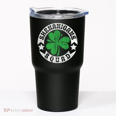 Shenanigans Squad St. PatrickS Day Irish Shamrock Matching Tumbler