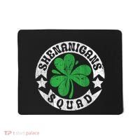Shenanigans Squad St. PatrickS Day Irish Shamrock Matching Mousepad thumb 0