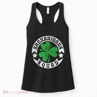 Shenanigans Squad St. PatrickS Day Irish Shamrock Matching Women's Tank Top thumb 0