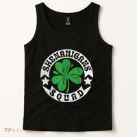 Shenanigans Squad St. PatrickS Day Irish Shamrock Matching Tank Top thumb 2