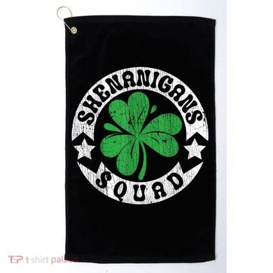 Shenanigans Squad St. PatrickS Day Irish Shamrock Matching Golf Towel