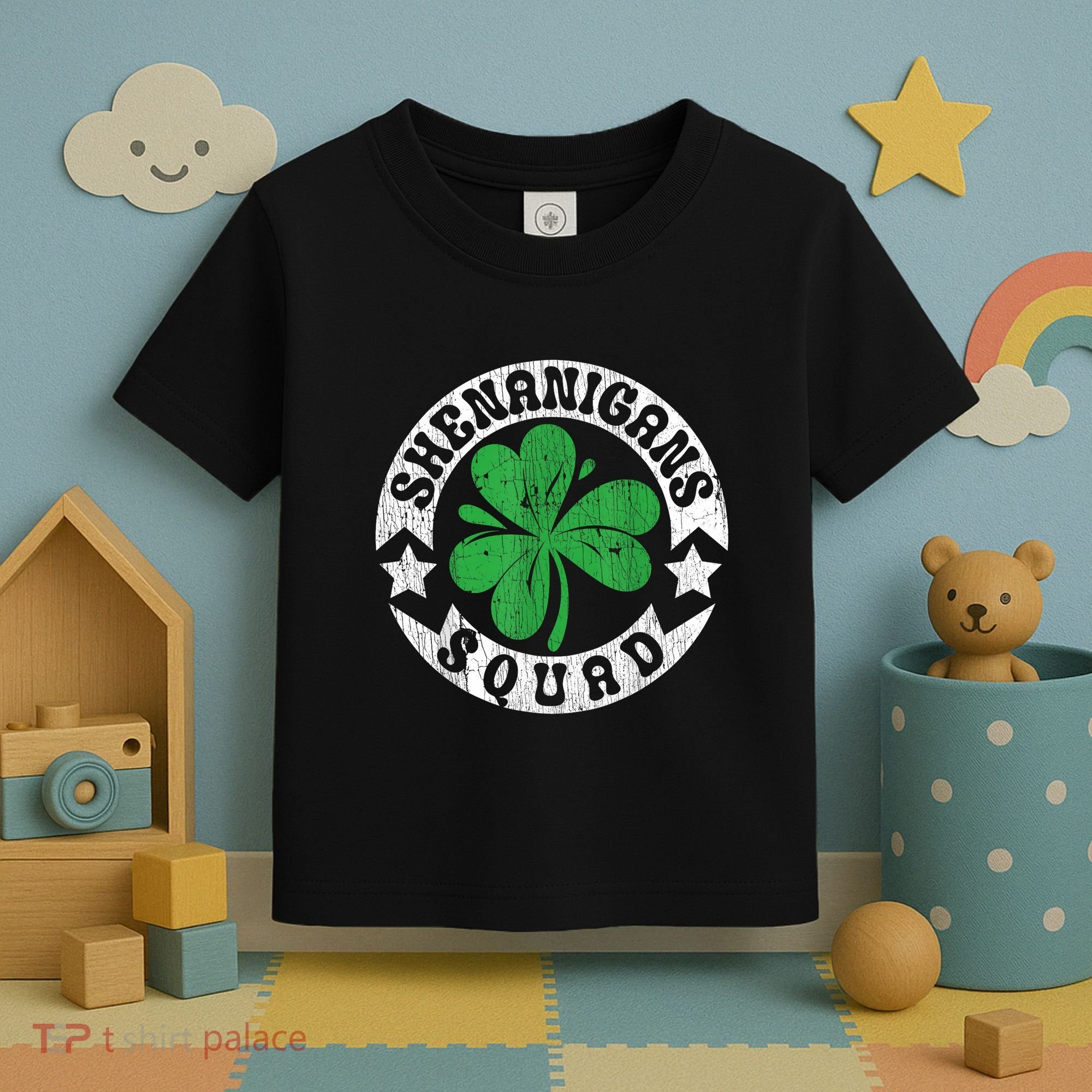 Shenanigans Squad St. PatrickS Day Irish Shamrock Matching Toddler T-Shirt