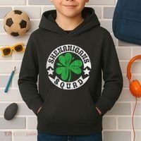 Shenanigans Squad St. PatrickS Day Irish Shamrock Matching Kids Hoodie thumb 2