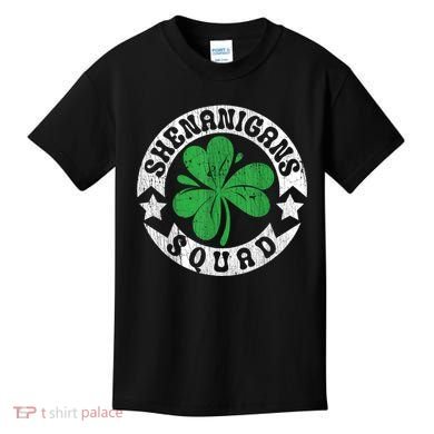 Shenanigans Squad St. PatrickS Day Irish Shamrock Matching Kids T-Shirt
