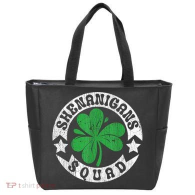 Shenanigans Squad St. PatrickS Day Irish Shamrock Matching Bag