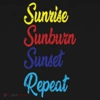 Sunrise Sunburn Sunset Repeat Doggie Tank thumb 4