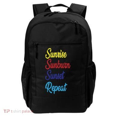 Sunrise Sunburn Sunset Repeat Backpack