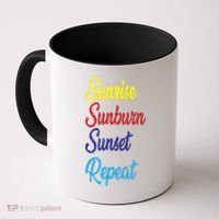Sunrise Sunburn Sunset Repeat Coffee Mug thumb 0