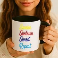 Sunrise Sunburn Sunset Repeat Coffee Mug thumb 3