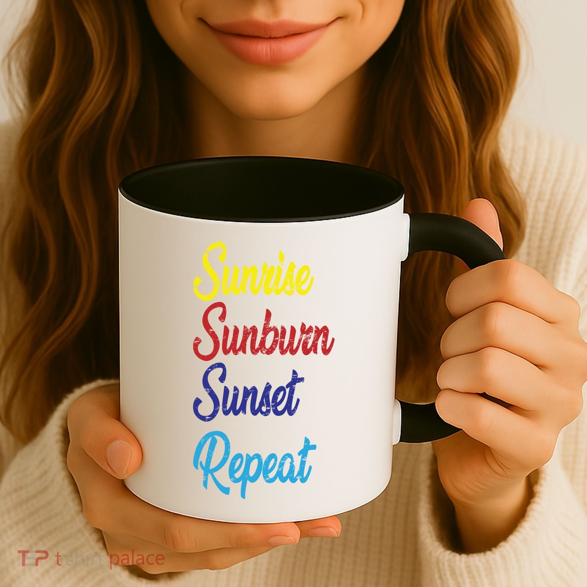 Sunrise Sunburn Sunset Repeat Coffee Mug