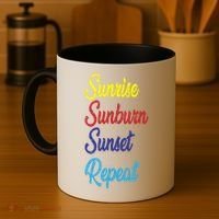 Sunrise Sunburn Sunset Repeat Coffee Mug thumb 4