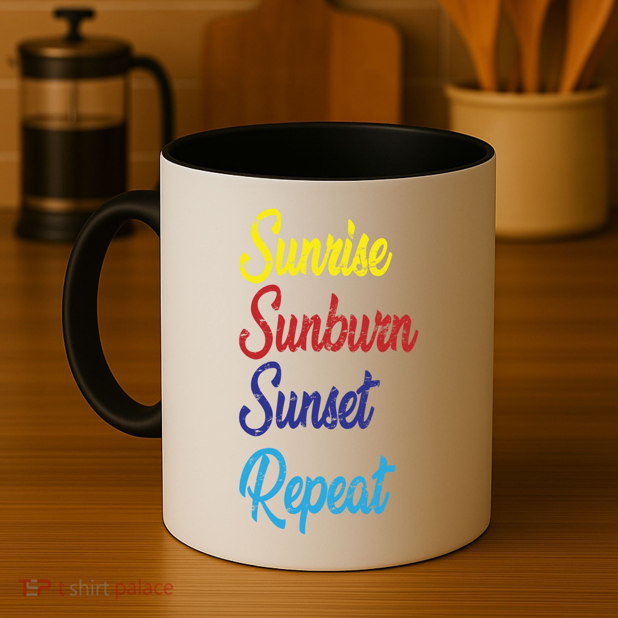 Sunrise Sunburn Sunset Repeat Coffee Mug