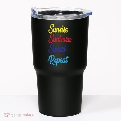 Sunrise Sunburn Sunset Repeat Tumbler