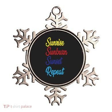 Sunrise Sunburn Sunset Repeat Ornament