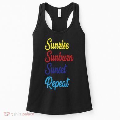 Sunrise Sunburn Sunset Repeat Women's Tank Top