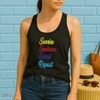 Sunrise Sunburn Sunset Repeat Women's Tank Top thumb 2