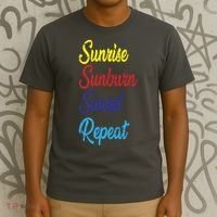 Sunrise Sunburn Sunset Repeat T-Shirt thumb 3