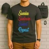 Sunrise Sunburn Sunset Repeat T-Shirt thumb 6