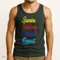 Sunrise Sunburn Sunset Repeat Tank Top thumb 3