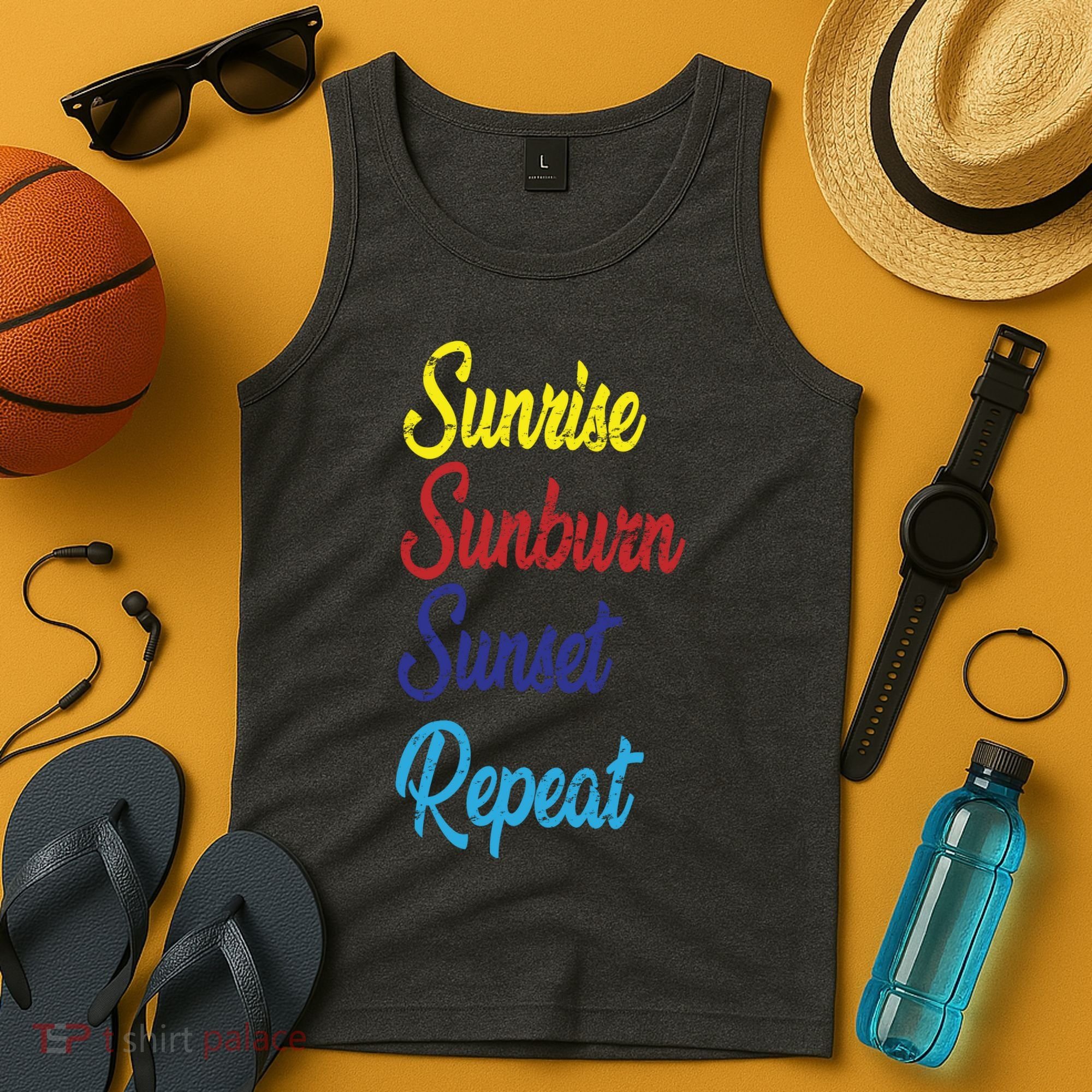 Sunrise Sunburn Sunset Repeat Tank Top
