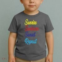 Sunrise Sunburn Sunset Repeat Toddler T-Shirt thumb 2