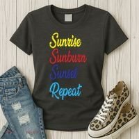 Sunrise Sunburn Sunset Repeat Women's T-Shirt thumb 3
