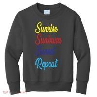Sunrise Sunburn Sunset Repeat Kids Sweatshirt thumb 0