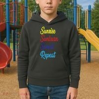 Sunrise Sunburn Sunset Repeat Kids Hoodie thumb 2