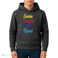 Sunrise Sunburn Sunset Repeat Kids Hoodie thumb 4