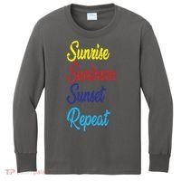 Sunrise Sunburn Sunset Repeat Kids Long Sleeve Shirt thumb 0