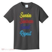 Sunrise Sunburn Sunset Repeat Kids T-Shirt thumb 0