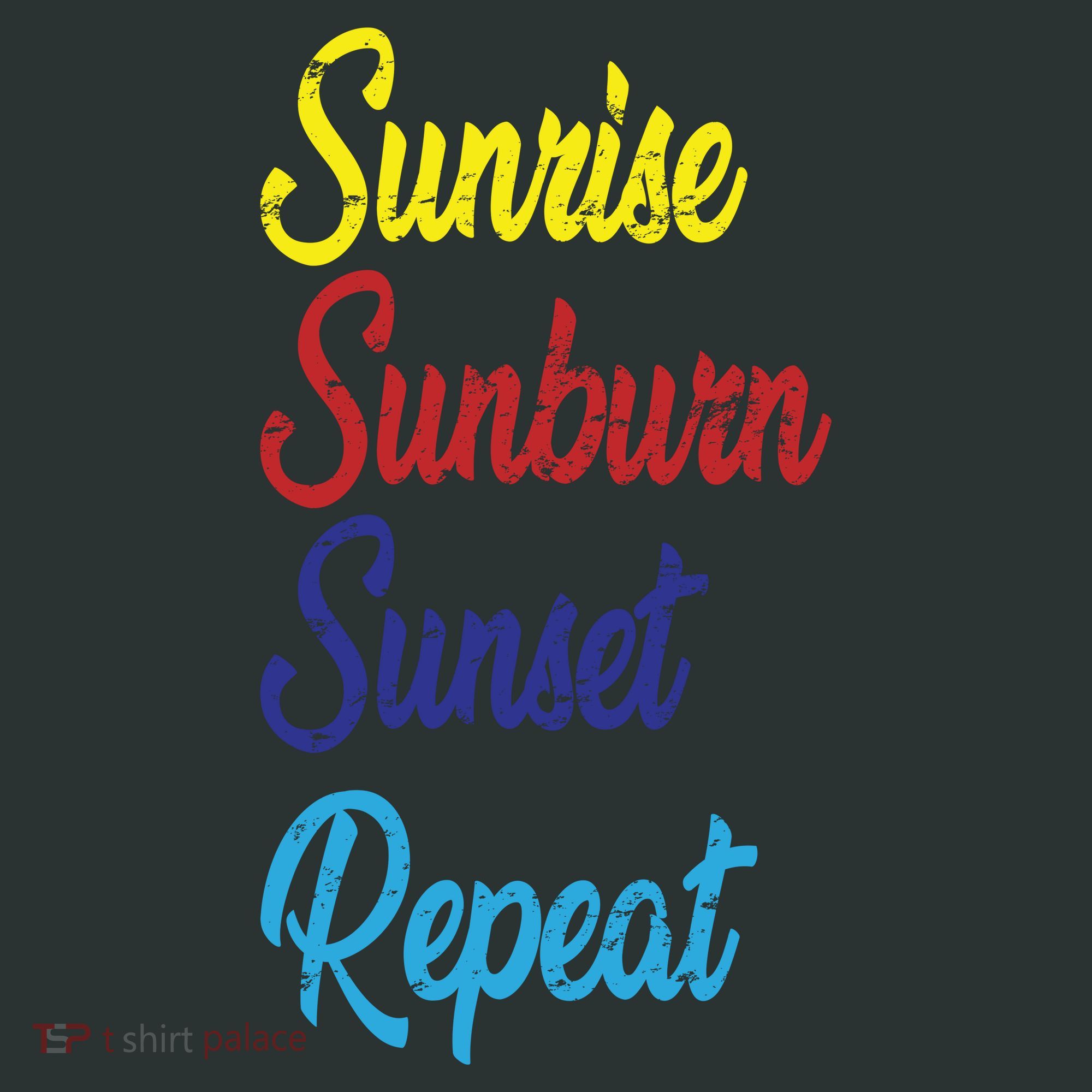 Sunrise Sunburn Sunset Repeat Kids T-Shirt